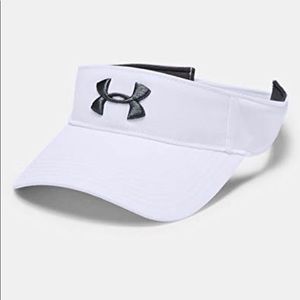 New Under Armour Men's Core Golf Visor , White